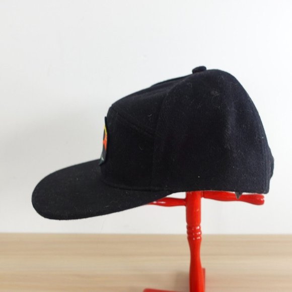 Eddie Bauer Cap Black Baseball Wool Hiking Graphic Snapback 5 Panel Hat Sunrise - Picture 6 of 10